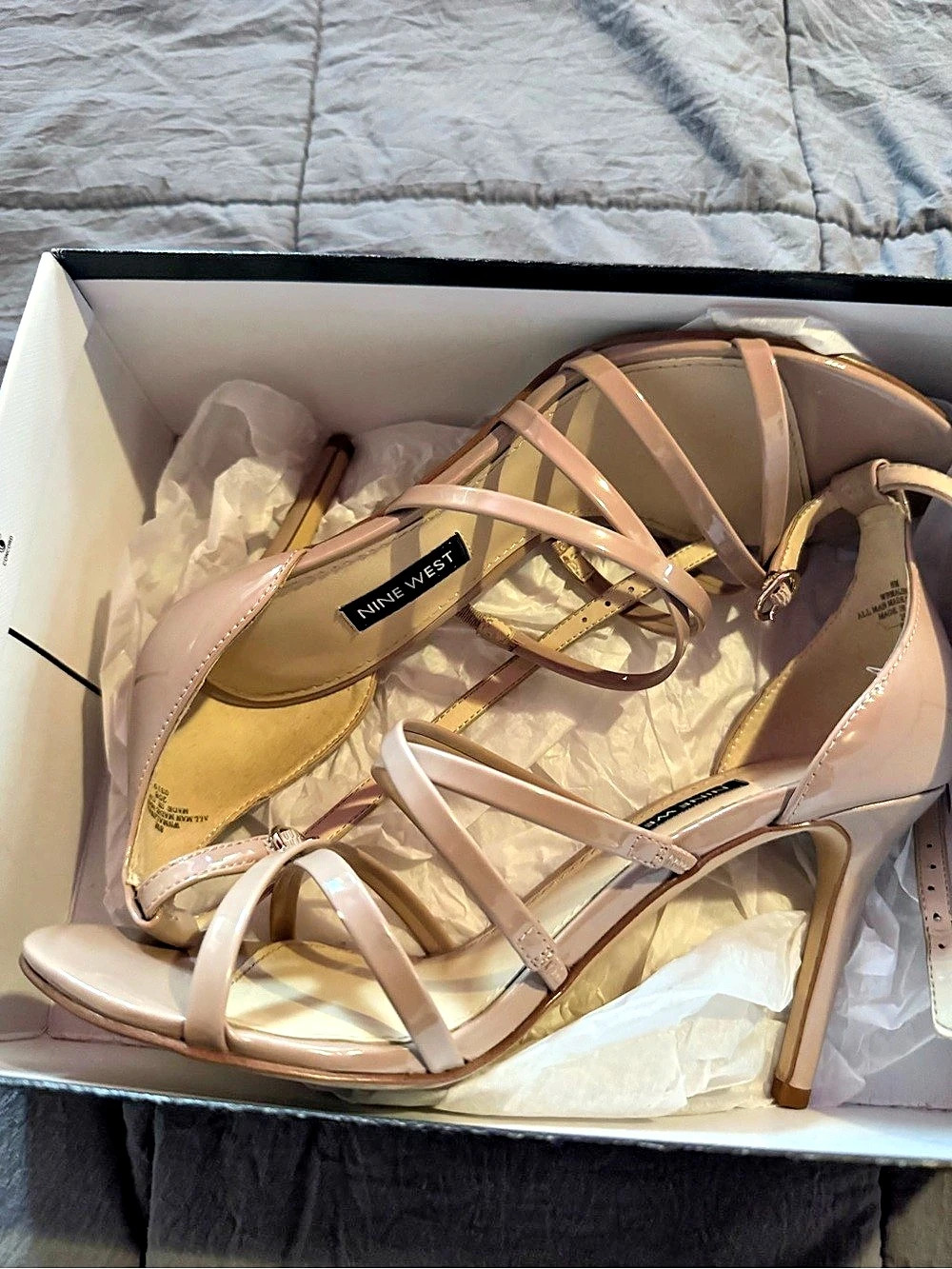 Nine West Malina3 Strappy Heels in Pink US 8 Like New